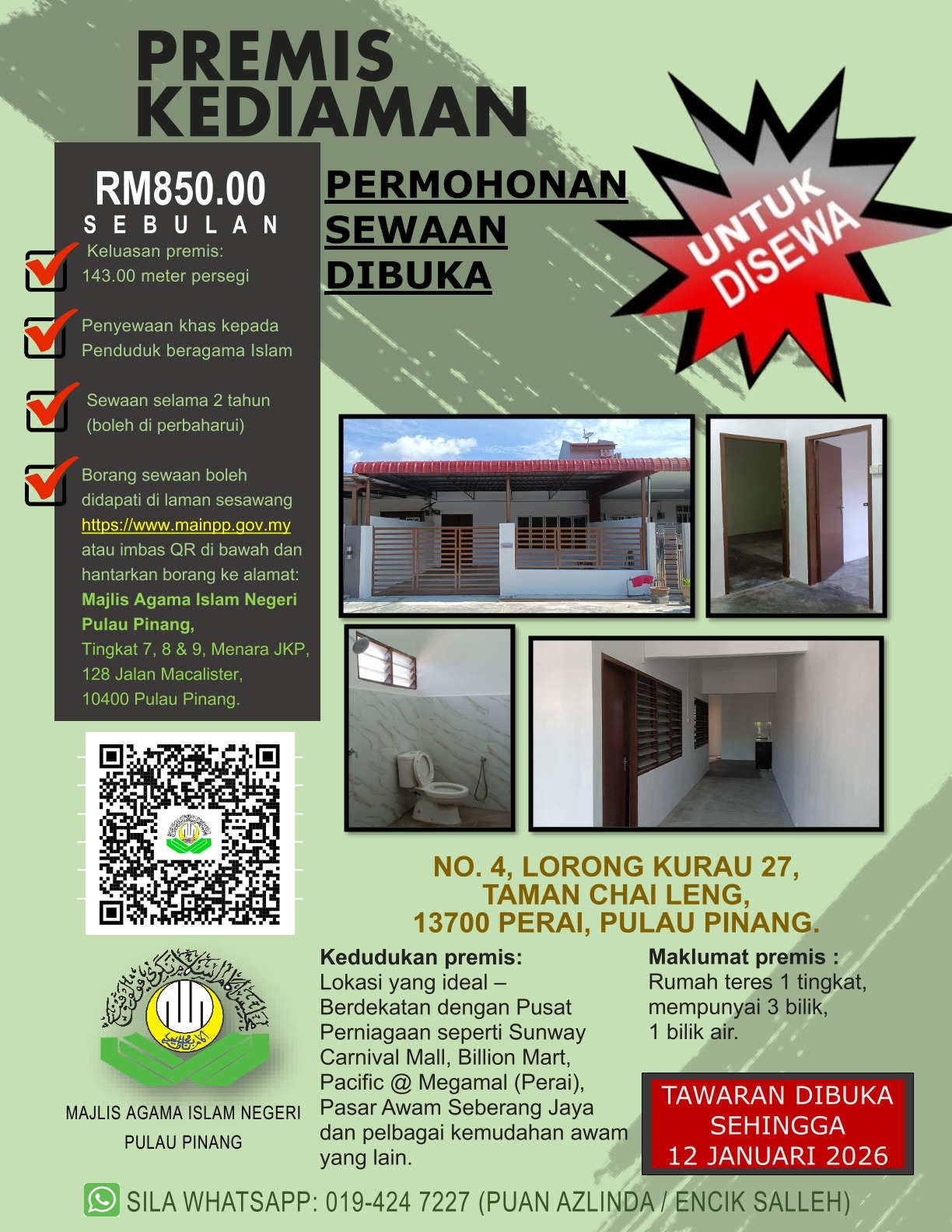 IKLAN KEDIAMAN Tmnchaileng